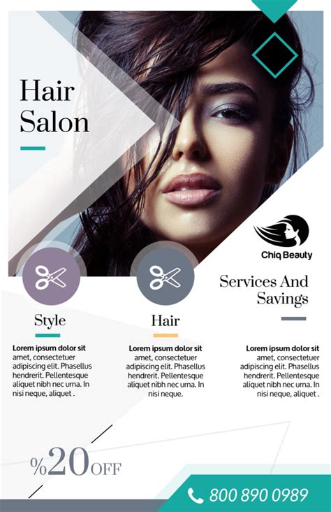 Hair Flyer Template