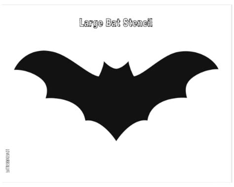 Halloween Bat Template Printable