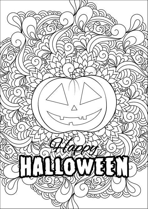 Halloween Coloring Pages Printable For Adults