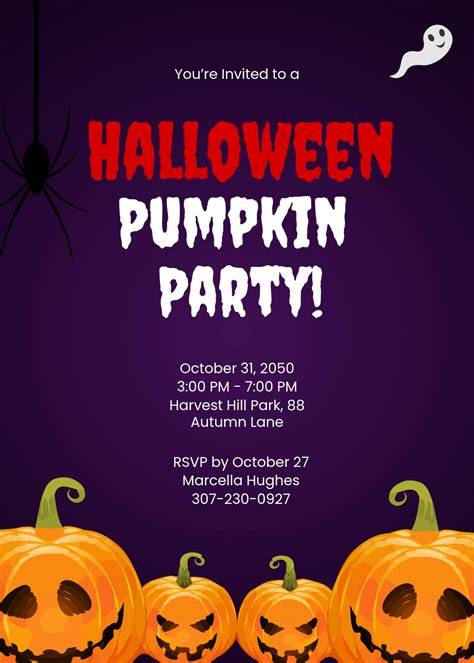 Halloween Invitation Template Free