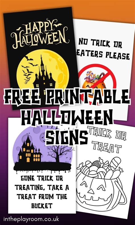 Halloween Printable Signs