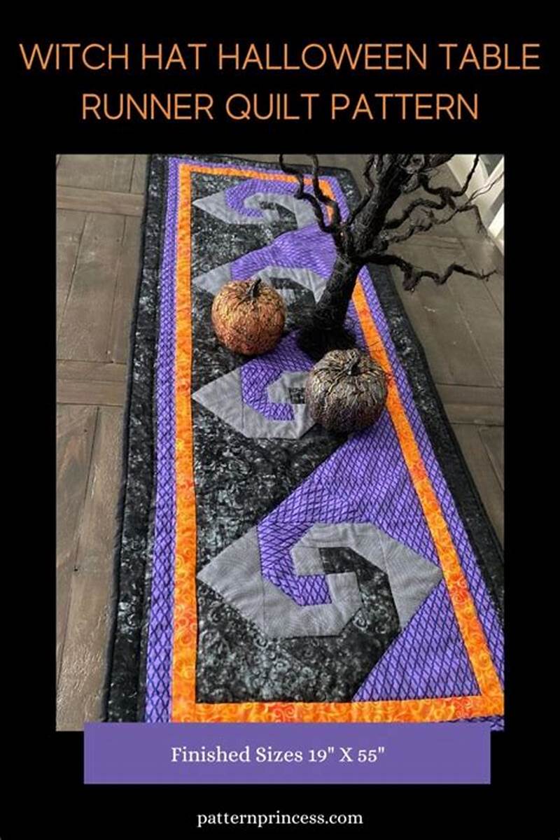 Halloween Table Runner Quilt Pattern