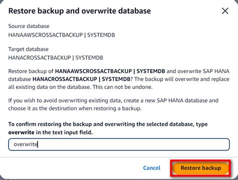 Hana Restore Fails During Fetching Catalog Backup