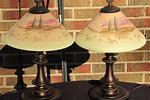 Hand Painted Fenton Lamps