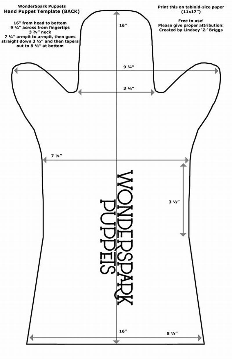 Hand Puppet Pattern