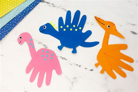 Handprint Dinosaur Template