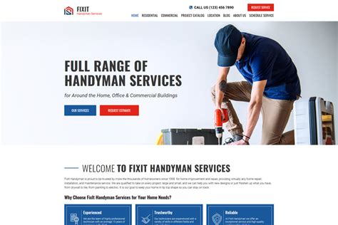 Handyman Website Template