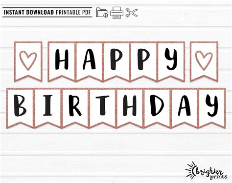 Happy Birthday Banner Printable Cuttable And Colorable For Teacher