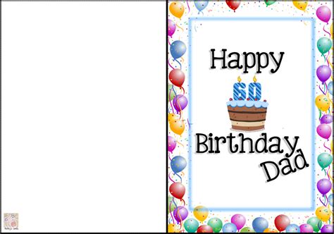 Happy Birthday Cards For Dad Printable