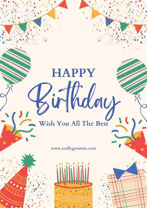 Happy Birthday Free Template