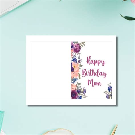 Happy Birthday Mom Printable Cards