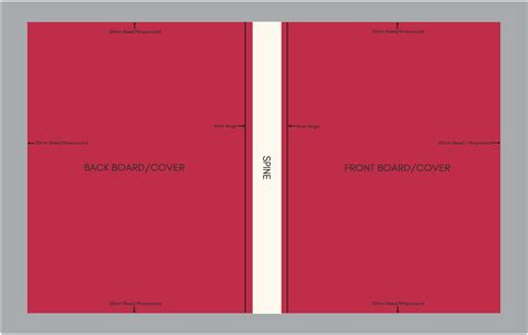 Hardback Book Cover Template