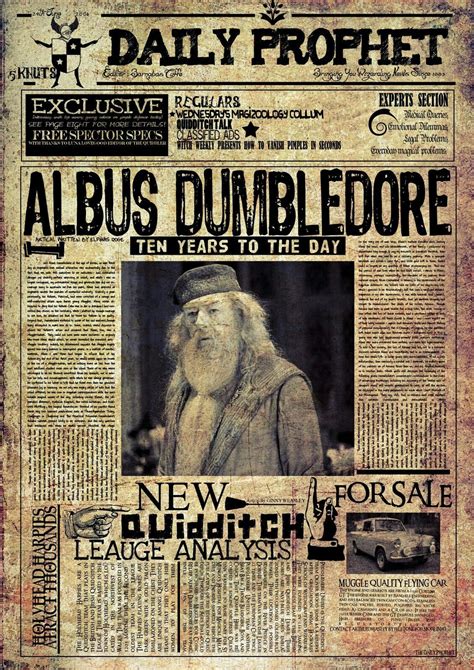 Harry Potter Newspaper Printable