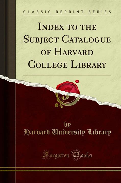 Harvard University Library Catalogue