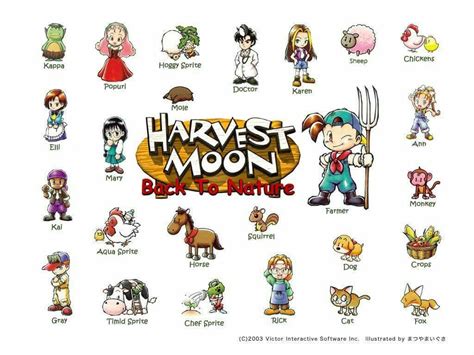 Karakter Harvest Moon Back to Nature