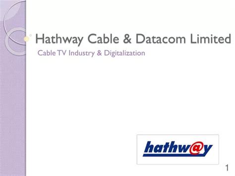 Hathway Cable And Datacom Limited