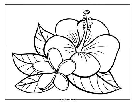 Hawaiian Flowers Printable