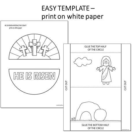 He Is Risen Craft Printable