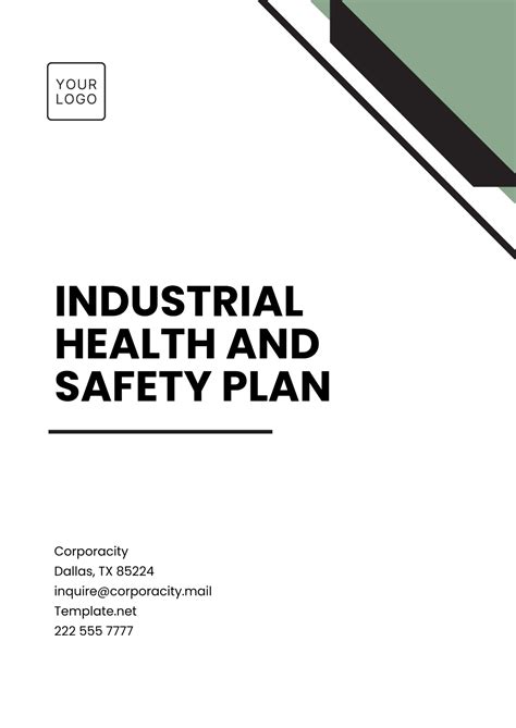 Health And Safety Plan Template