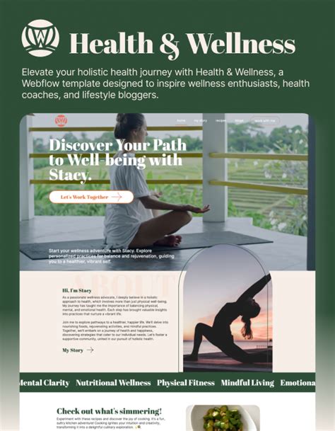 Health And Wellness Website Templates