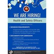 Health and Safety Officer Registration