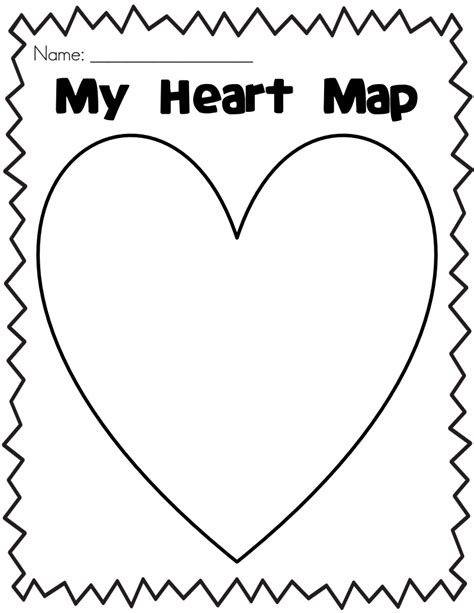 Heart Map Printable