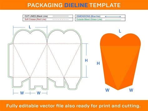 Heart Shape Box Template
