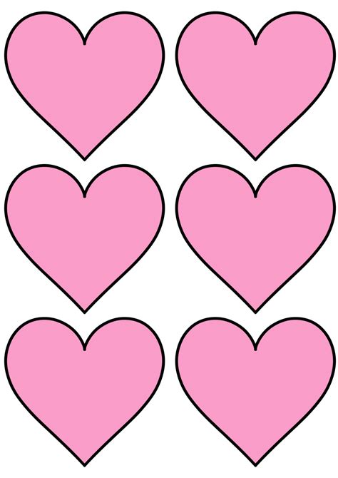 Hearts To Cut Out Printable