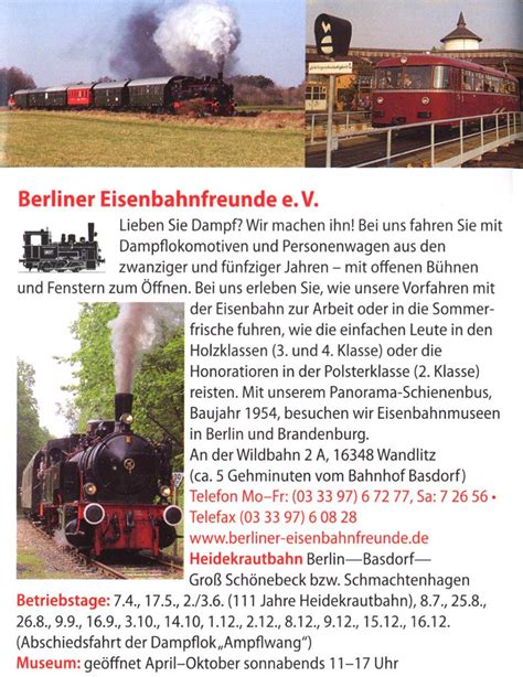Heidekrautbahnmuseum Basdorf