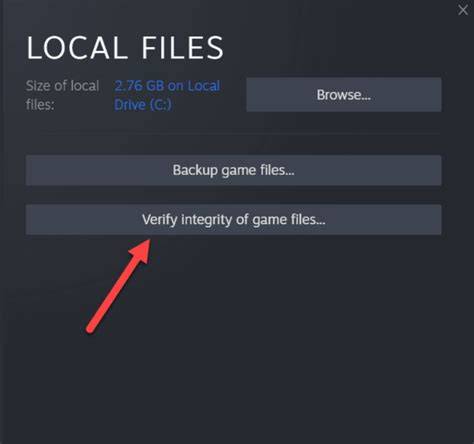 1. Verify Game Files via Steam