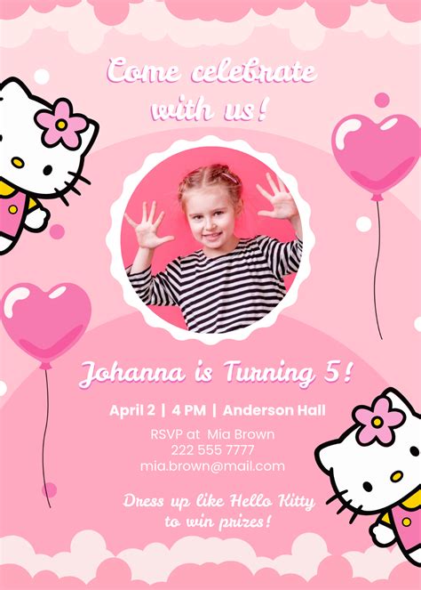 Hello Kitty Birthday Template