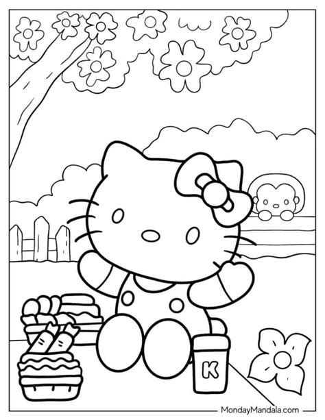 Hello Kitty Coloring Sheets Free Printable