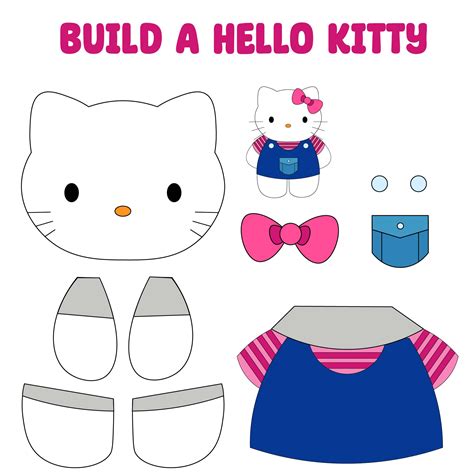 Hello Kitty Paper Doll Template