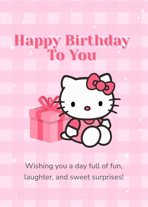 Hello Kitty Printable Card