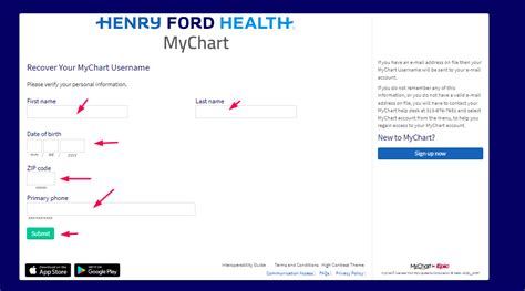 Henry Ford My Chart Sign In