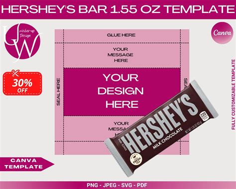 Hershey Bar Template