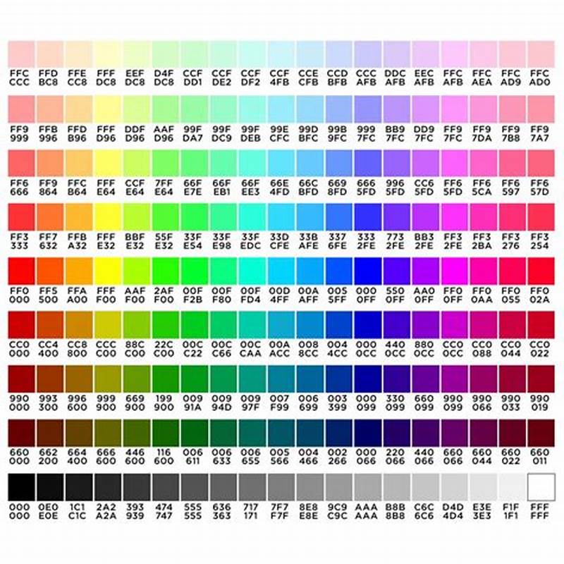 Hex Code Chart