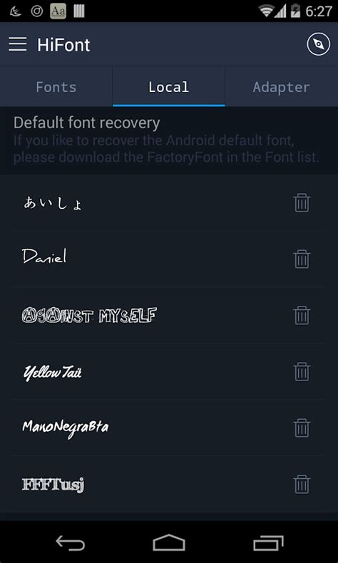 HiFont android app