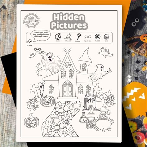 Hidden Halloween Pictures Printable