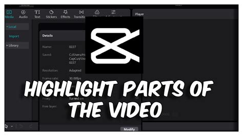 Highlight Capcut Template