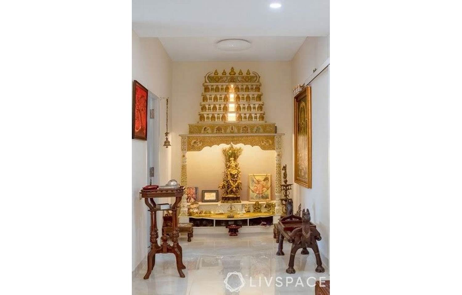 Hindu Prayer Room Lighting