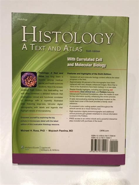 download Histology: A Text and Atlas: Sixth Edition