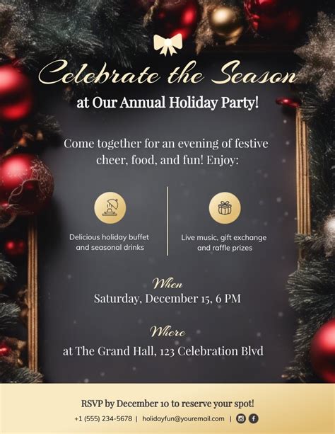 Holiday Templates For Flyers