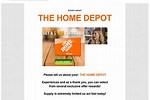 Home Depot Survey Scam