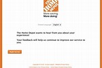 Home Depot Survey for My Home