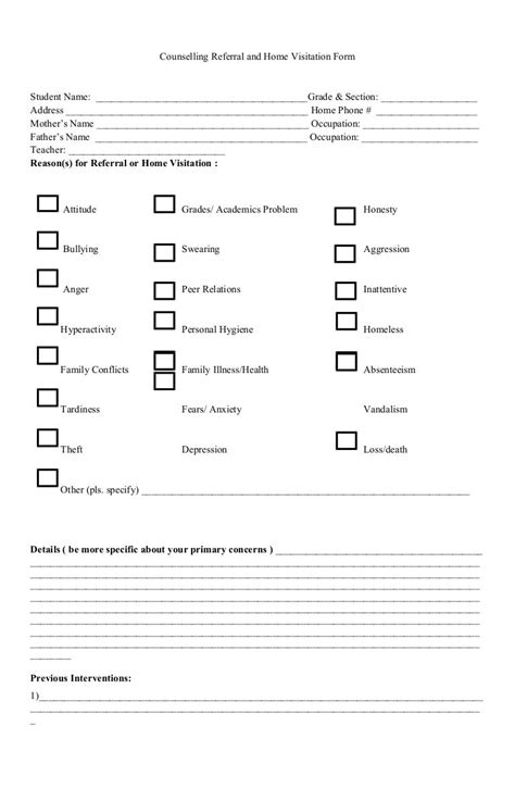 Home Health Visit Template