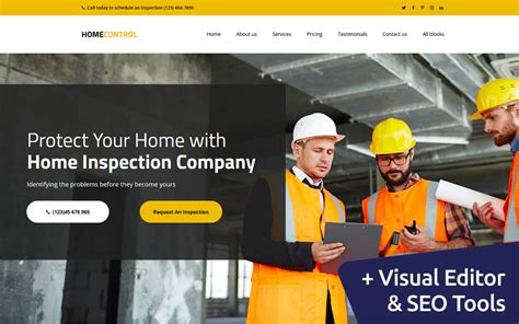 Home Inspector Website Template