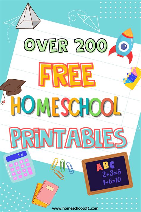 Homeschool Printables For Free