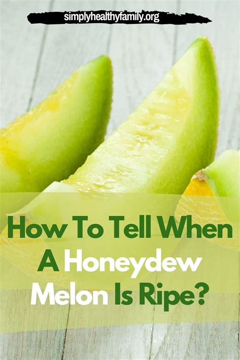 Honeydew Ripe Chart