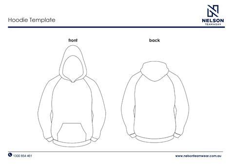 Hooded Sweatshirt Design Template